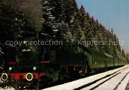 AK / Ansichtskarte Lokomotive 64289 Harzbahn  Lokomotive