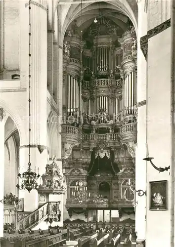 AK / Ansichtskarte Kirchenorgel Rostock Kirche St. Marien  Kirchenorgel