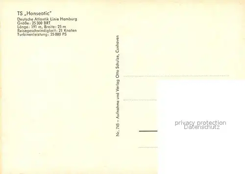 AK / Ansichtskarte Schiffe_Ships_Navires TS Hanseatic Schiffe_Ships_Navires