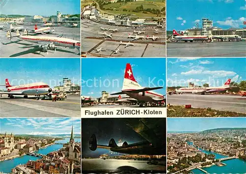 AK / Ansichtskarte Swissair Flughafen Zuerich Kloten  Swissair