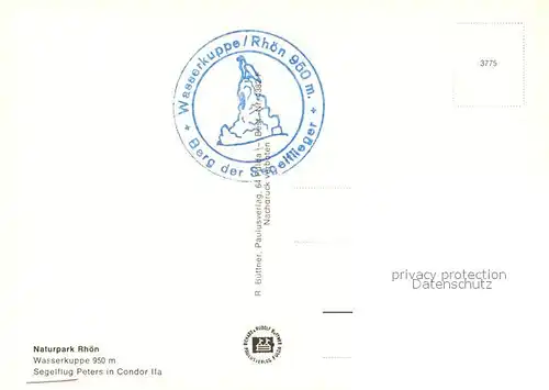 AK / Ansichtskarte Segelflug Wasserkuppe Rhoen  Segelflug