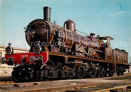 AK / Ansichtskarte Lokomotive Atlantic Nr. 2.670 Nord  Lokomotive