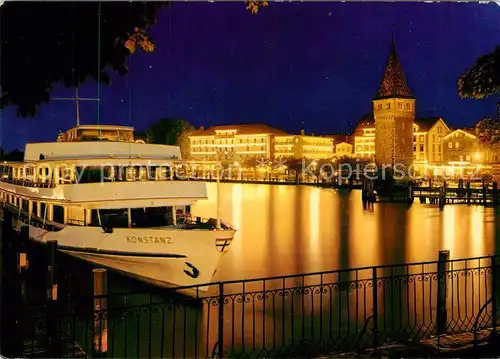 AK / Ansichtskarte Motorschiffe Konstanz Lindau Bodensee Hafen Motorschiffe