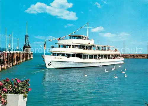 AK / Ansichtskarte Motorschiffe Konstanz Hafen  Motorschiffe