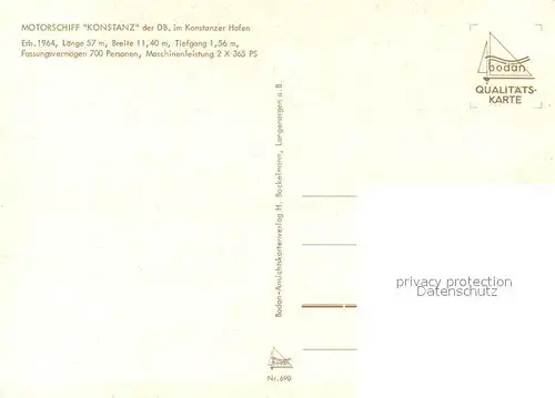 AK / Ansichtskarte Motorschiffe Konstanz Hafen  Motorschiffe