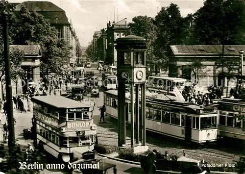 AK / Ansichtskarte Strassenbahn Berlin Potsdamer Platz Strassenbahn