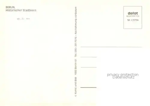AK / Ansichtskarte Berlin Stadtkarte Stadtkern  Berlin