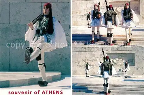 AK / Ansichtskarte Leibgarde_Wache Athen Evzonen Leibgarde Wache