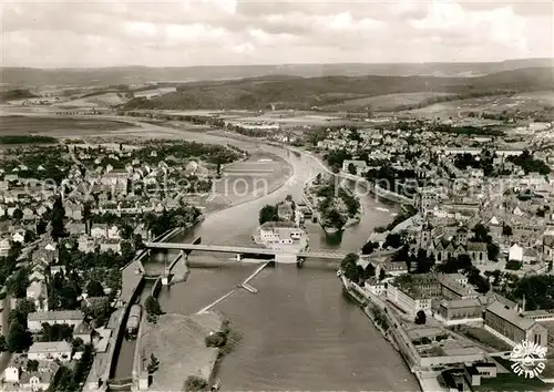 AK / Ansichtskarte Hameln_Weser Fliegeraufnahme Hameln Weser