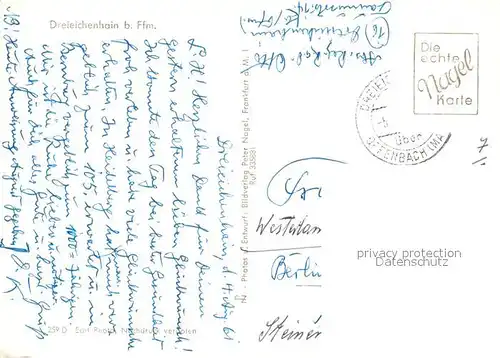 AK / Ansichtskarte Dreieichenhain Burgruine Dreieichenhain