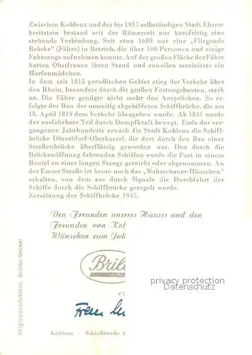 AK / Ansichtskarte Ehrenbreitstein Hafen Ehrenbreitstein