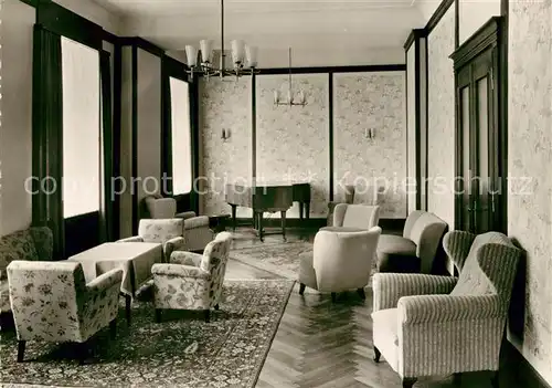 AK / Ansichtskarte Bad_Kissingen Saale Sanatorium Musikzimmer Bad_Kissingen