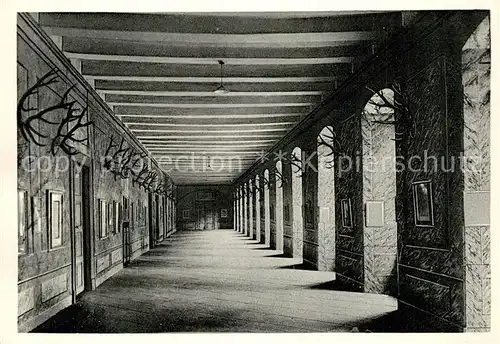 AK / Ansichtskarte Corvey Schloss Geweihgang Corvey