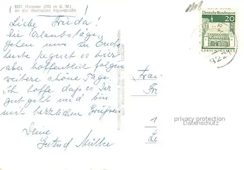 AK / Ansichtskarte Hammer_Siegsdorf  Hammer Siegsdorf