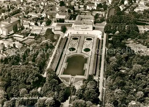 AK / Ansichtskarte Bruehl_Rheinland Fliegeraufnahme Schloss Augustusburg Bruehl_Rheinland