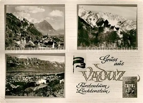 AK / Ansichtskarte Vaduz Schloss Vaduz