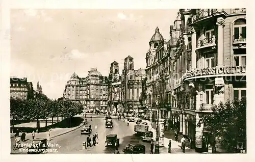 AK / Ansichtskarte Frankfurt_Main Hindenburgplatz Frankfurt Main