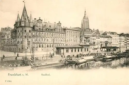 AK / Ansichtskarte Frankfurt_Main Saalhof Frankfurt Main
