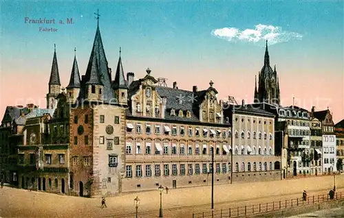 AK / Ansichtskarte Frankfurt_Main Fahrtor Frankfurt Main