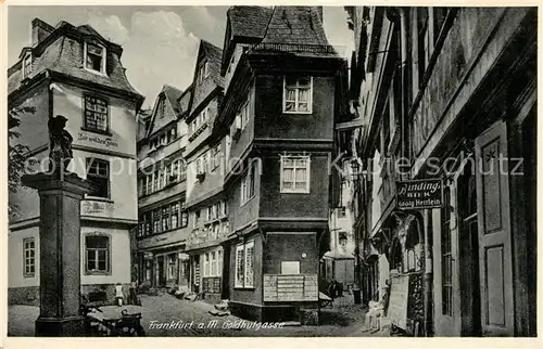 AK / Ansichtskarte Frankfurt_Main Goldhutgasse Altstadt Frankfurt Main