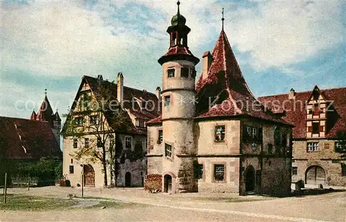 AK / Ansichtskarte Rothenburg_Tauber Hegereiter Haus im Spitalhof Rothenburg Tauber