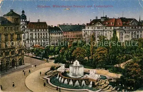 AK / Ansichtskarte Muenchen Wittelsbacher Brunnen Lembachplatz Muenchen