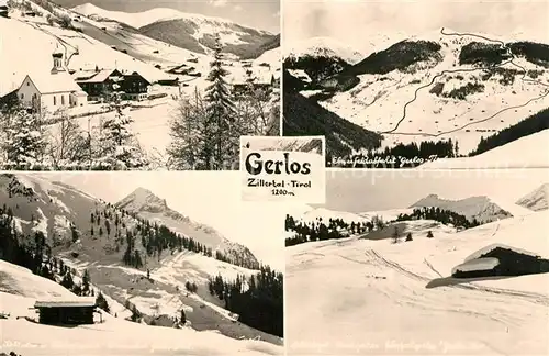 AK / Ansichtskarte Gerlos Skigebiet Kirche Gerlos