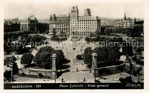 AK / Ansichtskarte Barcelona_Cataluna Plaza Cataluna  Barcelona Cataluna