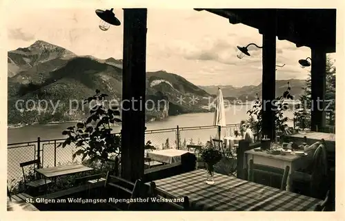 AK / Ansichtskarte St_Gilgen_Wolfgangsee Alpengasthof Weisswand St_Gilgen_Wolfgangsee