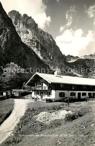 AK / Ansichtskarte Wilder_Kaiser Fischbachalm mit Predigtstuhl Wilder Kaiser