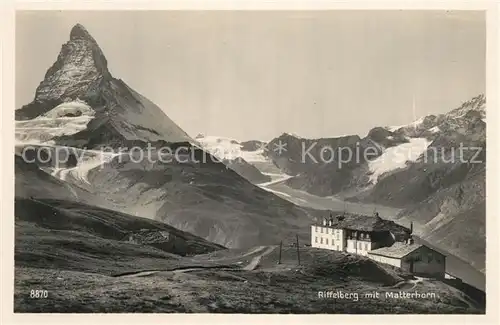 AK / Ansichtskarte Matterhorn_VS Riffelberg Matterhorn VS