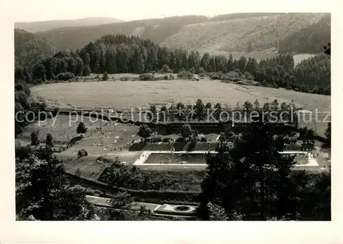 AK / Ansichtskarte Ziegenrueck Blick auf das Freibad Ziegenrueck