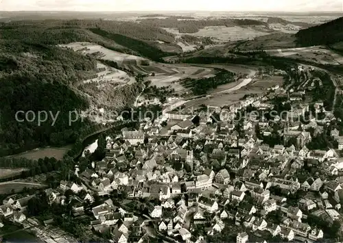 AK / Ansichtskarte Nagold Fliegeraufnahme Nagold