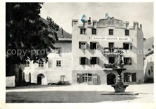AK / Ansichtskarte Glurns Gasthof Gruener Baum Glurns