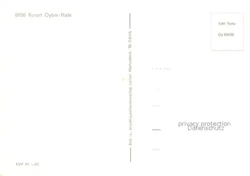 AK / Ansichtskarte Hain_Oybin Hochwaldbaude Hain_Oybin