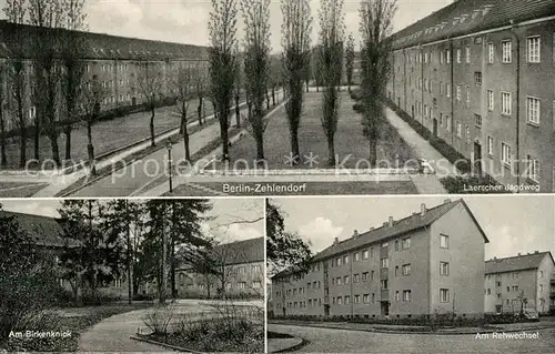 AK / Ansichtskarte Zehlendorf_Berlin Laerscher Jagdweg Am Birkenknick Am Rehwechsel Zehlendorf_Berlin