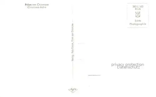 AK / Ansichtskarte Prien_Chiemsee Chiemsee Bahn Prien Chiemsee