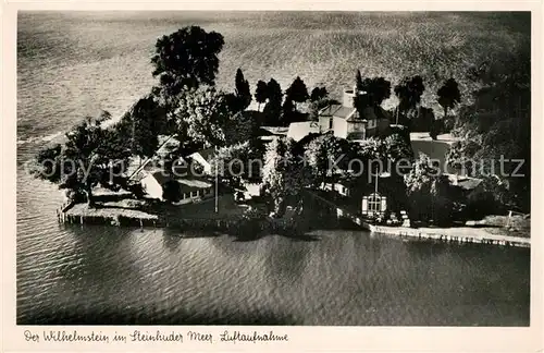AK / Ansichtskarte Steinhuder_Meer Fliegeraufnahme Wilhelmstein Steinhuder Meer