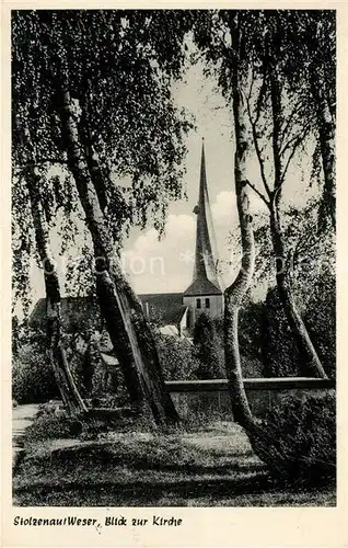 AK / Ansichtskarte Stolzenau_Weser Kirche Stolzenau Weser