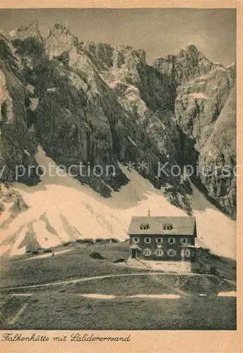 AK / Ansichtskarte Falkenhuette Lalidererwand Falkenhuette