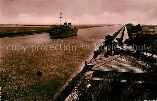 AK / Ansichtskarte Dampfer_Oceanliner Egypte Canal de Suez Dampfer Oceanliner