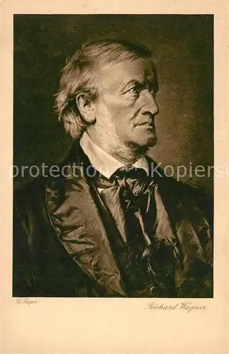 AK / Ansichtskarte Wagner_Richard_Komponist Kuenstlerkarte C. Jaeger Verlag Wiechmann Nr. 242  Wagner_Richard_Komponist