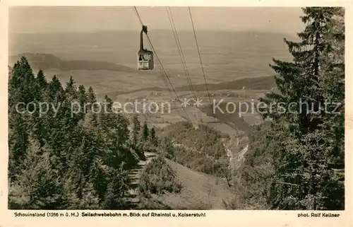 AK / Ansichtskarte Foto_Kellner_Rolf_Nr. C 2207 Schauinsland Seilbahn Rheintal Kaiserstuhl  Foto_Kellner_Rolf_Nr.