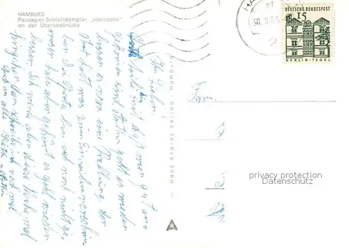 AK / Ansichtskarte Dampfer_Oceanliner Hanseatic Hamburg Uberseebruecke  Dampfer Oceanliner