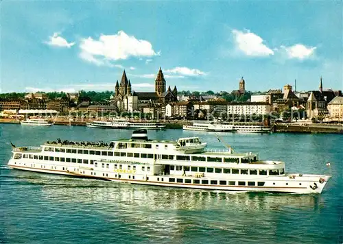AK / Ansichtskarte Motorschiffe M.S. Loreley Mainz  Motorschiffe