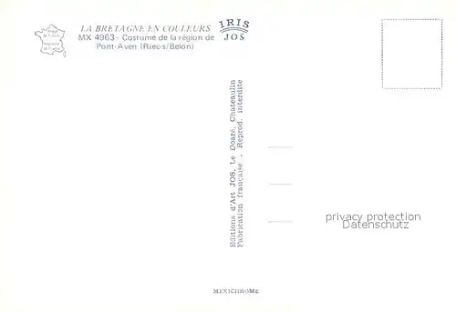 AK / Ansichtskarte Trachten_Frankreich Pont Aven Riec s Belon Trachten Frankreich