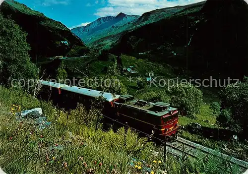 AK / Ansichtskarte Eisenbahn Flamsbanen Flam Railway Norway  Eisenbahn