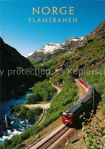 AK / Ansichtskarte Eisenbahn Norge Flamsbanen  Eisenbahn