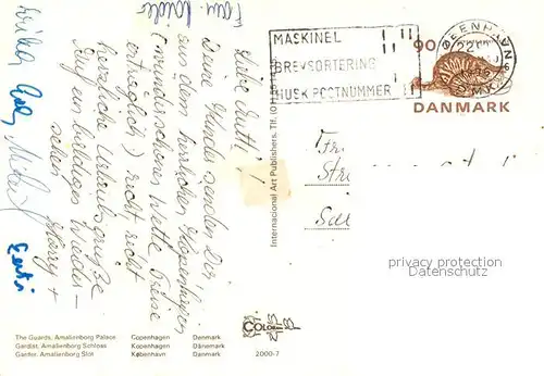 AK / Ansichtskarte Leibgarde_Wache Guards Amalienborg Palace Copenhagen Leibgarde Wache