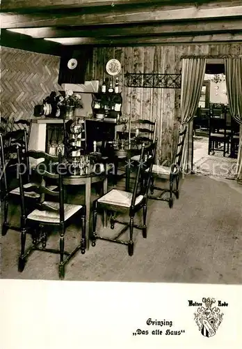 AK / Ansichtskarte Grinzing_Wien Das alte Haus Grinzing Wien